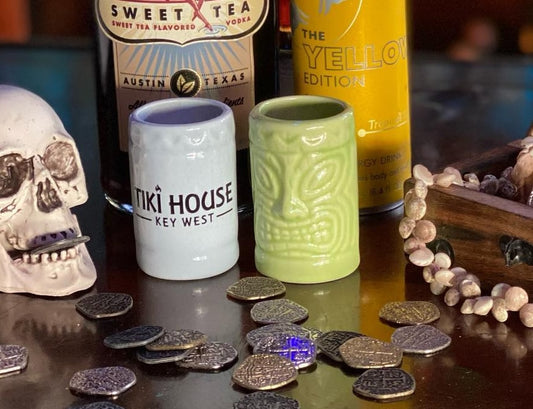 Tiki God Shot Glass