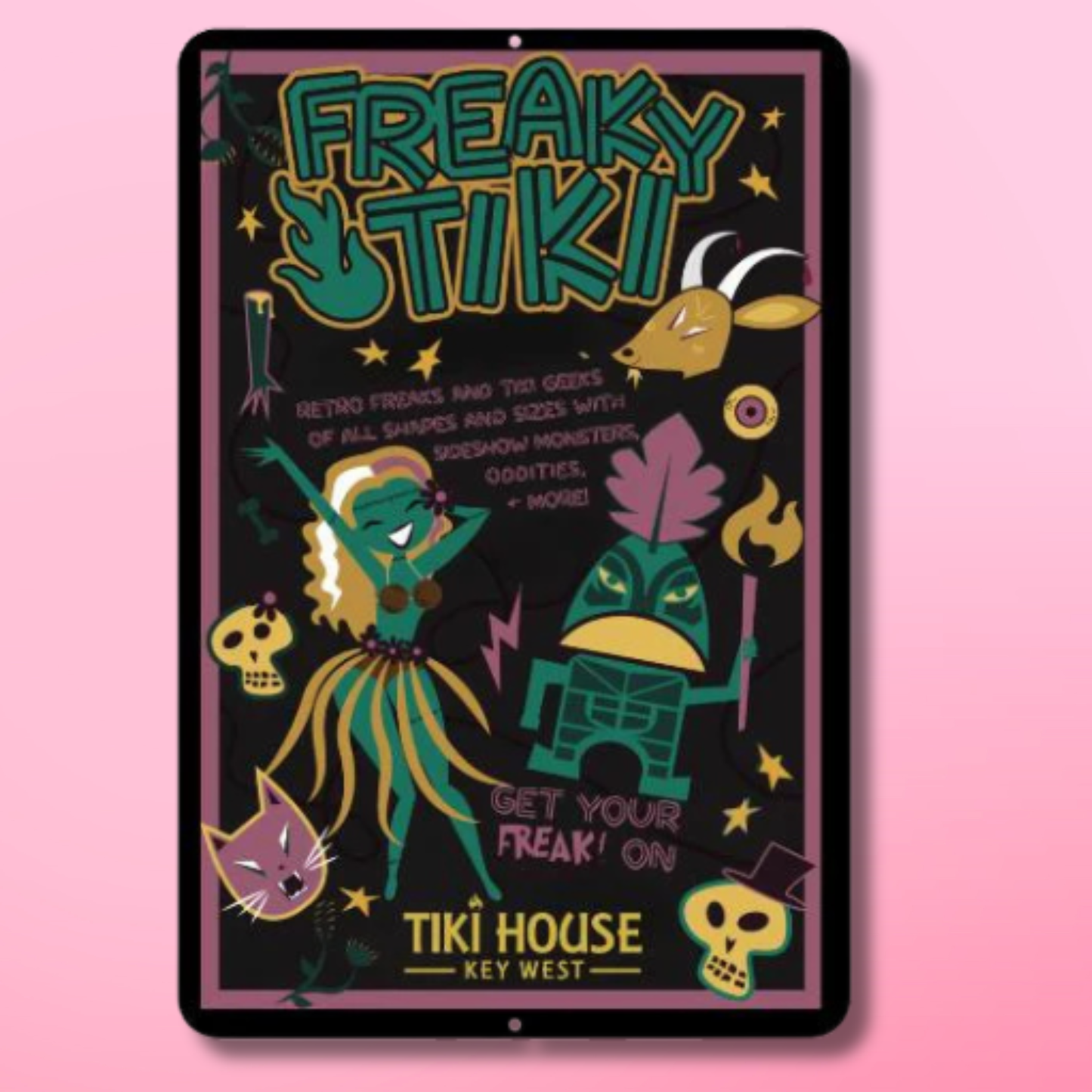 Freaky Tiki Bar Sign