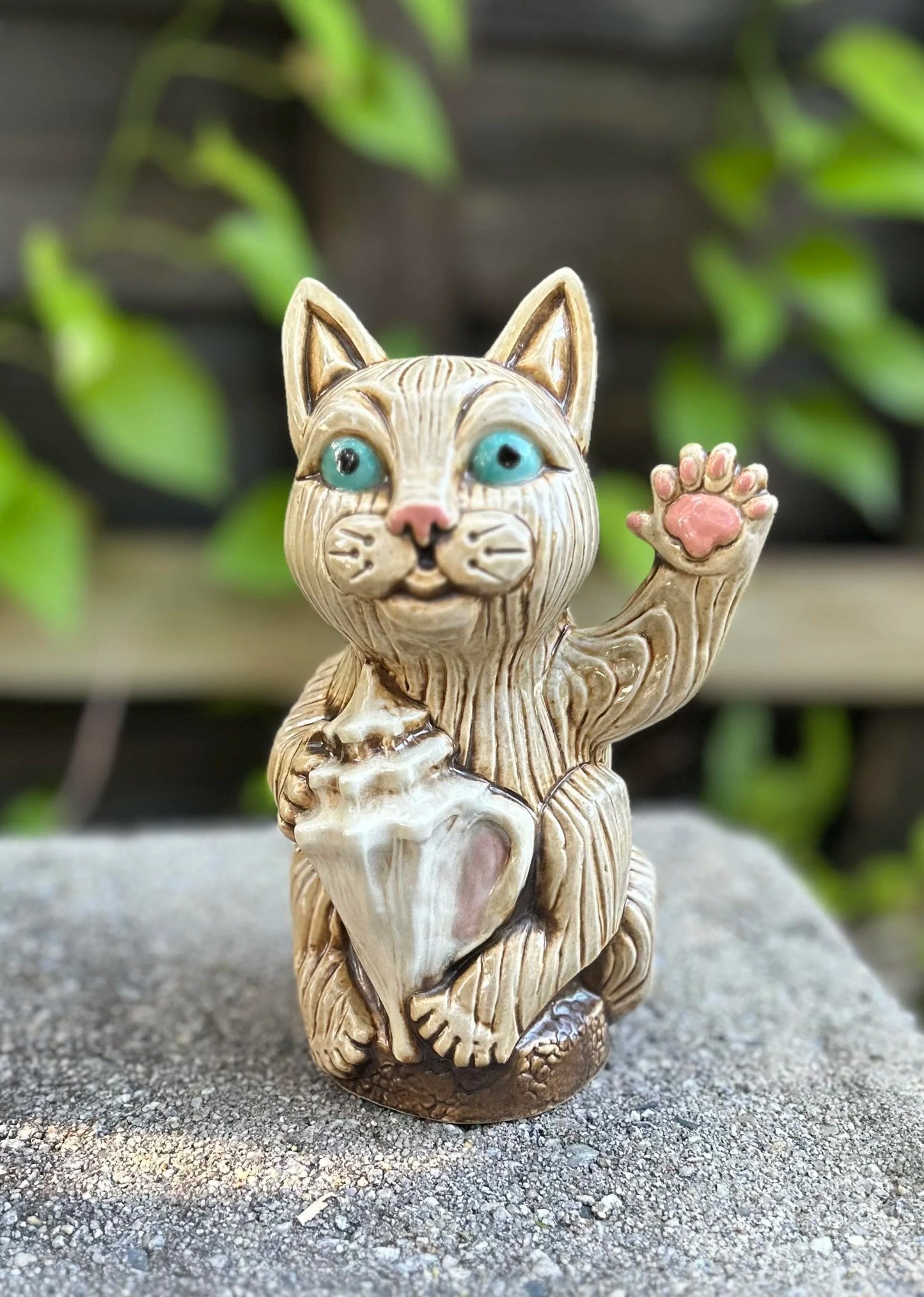 Conch Cat Tiki Mug
